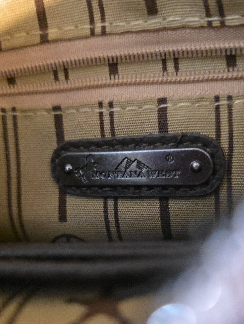 Montana West Brown Fringe Crossbody Bag with Studded Accent And Wristlet Strap - Picture 6 of 7